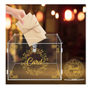 Ywlake Acrylic Wedding Card Box With Lock And Slot | Cash Gift Box Holder | Wedding Mail Box