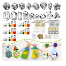 EEEKit 236 Polymer Clay Earring Cutters | 36 Stainless Steel Shapes | Clay Earring Cutters Kit