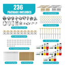 EEEKit 236 Polymer Clay Earring Cutters | 36 Stainless Steel Shapes | Clay Earring Cutters Kit