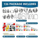 Polymer Clay Cutters 124 Pieces Polymer Clay Cutter Set Clay Earring Cutter Kit With Circle Shape Cutters
