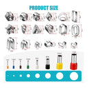 EEEKit 236 Polymer Clay Earring Cutters | 36 Stainless Steel Shapes | Clay Earring Cutters Kit