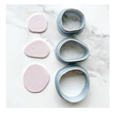 Polymer Clay Cutters | The Clayful Co Pebble Pack Set Of 9 | Plastic Cutter To Make Jewelry And Earrings