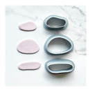 Polymer Clay Cutters | The Clayful Co Pebble Pack Set Of 9 | Plastic Cutter To Make Jewelry And Earrings