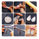 Polymer Clay Cutters 124 Pieces Polymer Clay Cutter Set Clay Earring Cutter Kit With Circle Shape Cutters