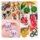 Polymer Clay Cutters 124 Pieces Polymer Clay Cutter Set Clay Earring Cutter Kit With Circle Shape Cutters