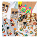 ZAKVOP Polymer Clay Cutters | Clay Earring Cutters 18 Different Shapes | Plastic Clay Cutters For DIY