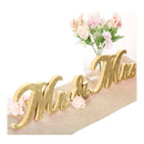 6 Inch Mr And Mrs Sign | Vintage Style | With Mr And Mrs Wooden Letters | With Glitter For Wedding Bride