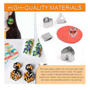 Rustark | Set Of 195 Polymer Clay Cutters Including Pliers | Stainless Steel Clay Earring Cutters