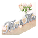 6 Inch Mr And Mrs Sign | Vintage Style | With Mr And Mrs Wooden Letters | With Glitter For Wedding Bride