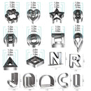 37 units| Polymer Clay Cutters | Stainless Steel Cutting Tool Molds For Earring Jewelry Making