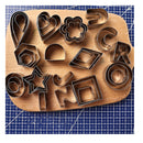 37 units| Polymer Clay Cutters | Stainless Steel Cutting Tool Molds For Earring Jewelry Making