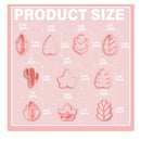 JARTIAN Leaf Shaped Polymer Clay Cutter Set | 10 Pieces Clay Earring Cutters for Polymer Clay Jewelry Supplies