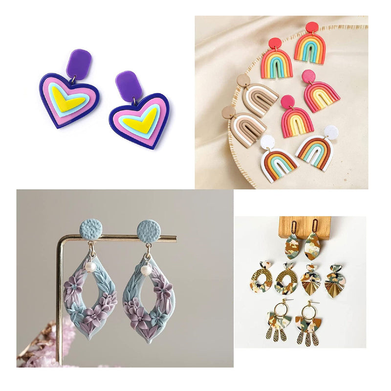 37 units| Polymer Clay Cutters | Stainless Steel Cutting Tool Molds For Earring Jewelry Making