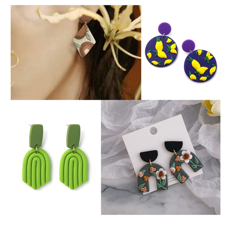 37 units| Polymer Clay Cutters | Stainless Steel Cutting Tool Molds For Earring Jewelry Making