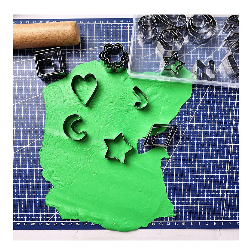 37 units| Polymer Clay Cutters | Stainless Steel Cutting Tool Molds For Earring Jewelry Making