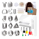Caydo 44 Shape Polymer Clay Cutter Set | Clay Earring Cutters Kit with 6 Pieces Polymer Clay Tools