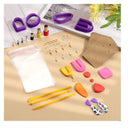 NAKOE Polymer Clay Cutters with 8 Punch Tools | 14 Piece Sculpting Tool Set | Clay Cutters