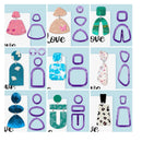 Polymer Clay Cutters For Earrings | 30 Shapes Game | Plastic Clay Earring Cutters