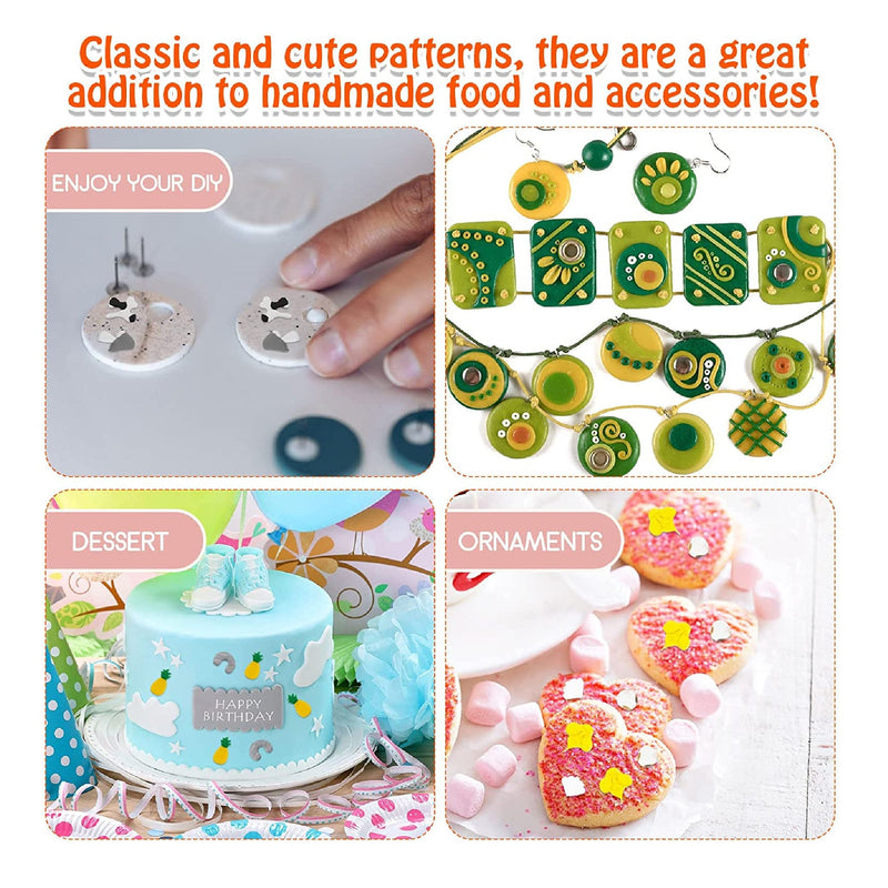 24 Polymer Clay Cutters With Cards And Earring Hooks