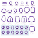 Polymer Clay Cutters For Earrings | 30 Shapes Game | Plastic Clay Earring Cutters
