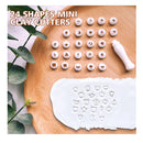 Keoker 24 Mini Screw Handle Clay Cutters | Polymer Clay Cutters For Earrings | Small Clay Cutters