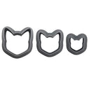 Polymer Clay Cutters | The Clayful Co Cat Pack Set Of 3 | Plastic Cutter To Make Jewelry And Earrings