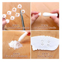 Keoker 24 Mini Screw Handle Clay Cutters | Polymer Clay Cutters For Earrings | Small Clay Cutters