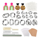 Polymer Clay Earring Cutters | Clay Tools For Polymer Clay With Transfer Printing | Detail Needle Sanding And Polishing Tool