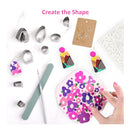 Polymer Clay Earring Cutters | Clay Tools For Polymer Clay With Transfer Printing | Detail Needle Sanding And Polishing Tool