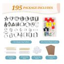 Fallen | Set Of 195 Polymer Clay Cutters | 50 Shapes Stainless Steel Clay Cutters