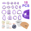 BABORUI | Set Of 118 Polymer Clay Cutters | Set of 18 Clay Cutters for Polymer Clay Jewelry