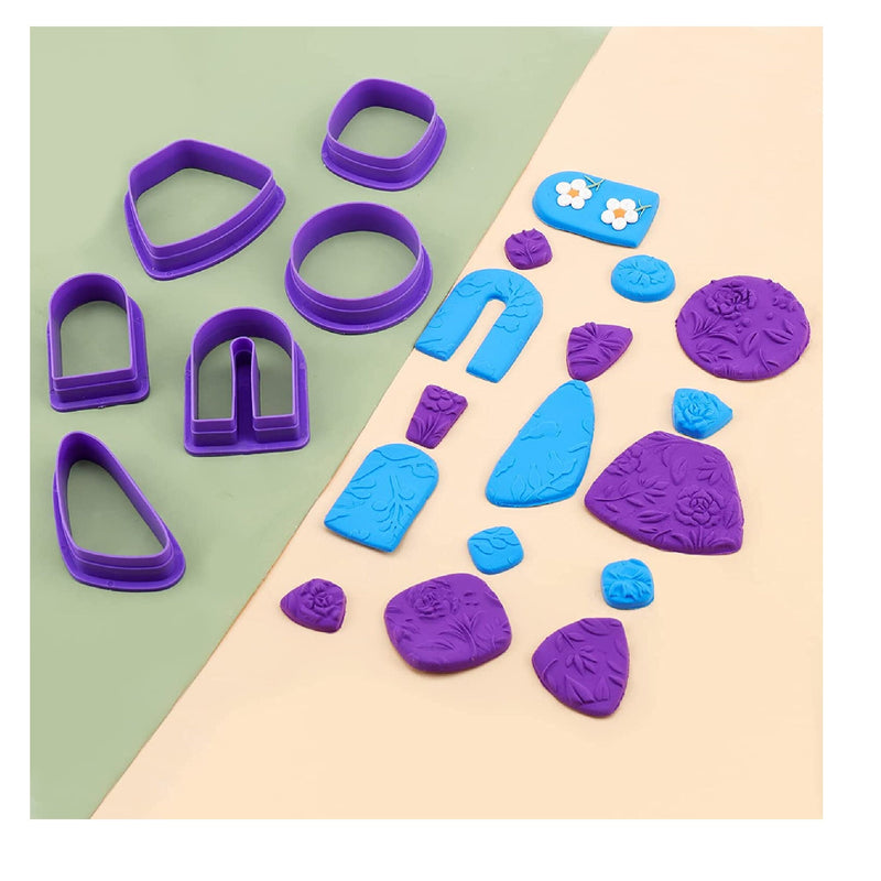 BABORUI | Set Of 118 Polymer Clay Cutters | Set of 18 Clay Cutters for Polymer Clay Jewelry