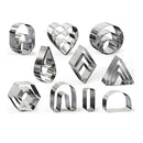 24 Pieces Polymer Clay Cutters | Clay Earring Jewelry Kit For Making Metal | Tool Set With Geometric Circle Corma