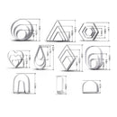 24 Pieces Polymer Clay Cutters | Clay Earring Jewelry Kit For Making Metal | Tool Set With Geometric Circle Corma