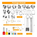 Set Of 169 Polymer Clay Cutters | 39 Shapes | 40 Notched Stainless Steel Clay Earring Cutters