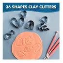 keoker Polymer Clay Cutter Set | 36 Shapes Stainless Steel Clay Cutters