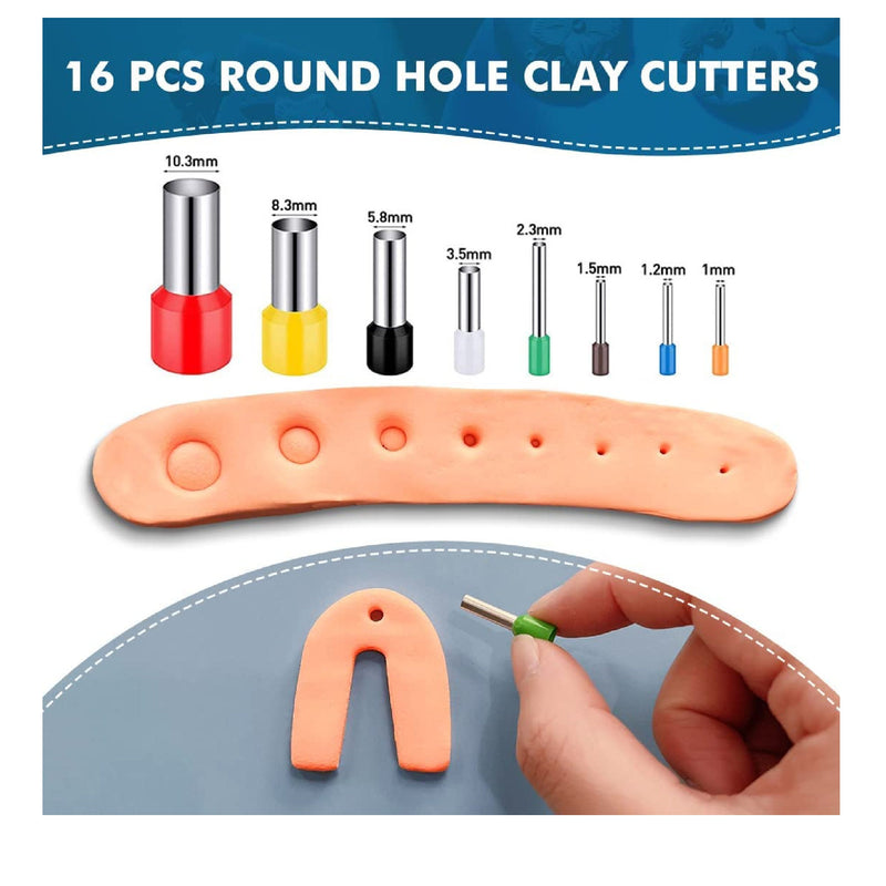 keoker Polymer Clay Cutter Set | 36 Shapes Stainless Steel Clay Cutters