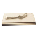 JANOU 3 Pieces Unfinished Wood Sign Blank Rectangle Hanging Wood Plaque DIY