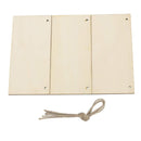 JANOU 3 Pieces Unfinished Wood Sign Blank Rectangle Hanging Wood Plaque DIY