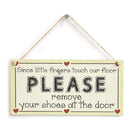 JANOU 3 Pieces Unfinished Wood Sign Blank Rectangle Hanging Wood Plaque DIY