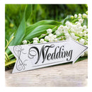 Amosfun 3 Sets Wedding Yard Signs Wedding Directional Signs Road Sign Outdoor Wedding Decoration