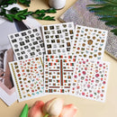 Nail Art Sticker Decals For Women Girls | 3D Self-Adhesive Nail Decals Design | Manicure Decoration Nail Art Supplies