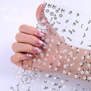 30 Pcs 3D Manicure Bow Sticker Nail Decals Beautiful 3D Small Fresh White Flower Ultra-thin Self-adhesive Nail Decals