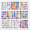 Artificial Jewels Stickers | Artificial Rhinestones For Crafts And Makeup | Self Adhesive Bling Jewel For Nail Art | Art Accessories