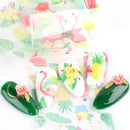 10 Sheets Holographic Nail Foil Transfer Sticker Set,Valentine's Day Nail Art Stickers With Heart,Flowers,Red Lips Romantic Rose Nail Art