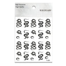 Snake Nail Stickers Black Snake Nail Art Stickers Decals 3D Self-Adhesive Nail Art Supplies |Nail Art Decorations For Acrylic Nails Manicure
