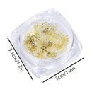 Snowflakes Nail Art Glitter Decals Christmas Nail Stickers Nail Sequins Paillette 3D Sparkly Nail Flakes