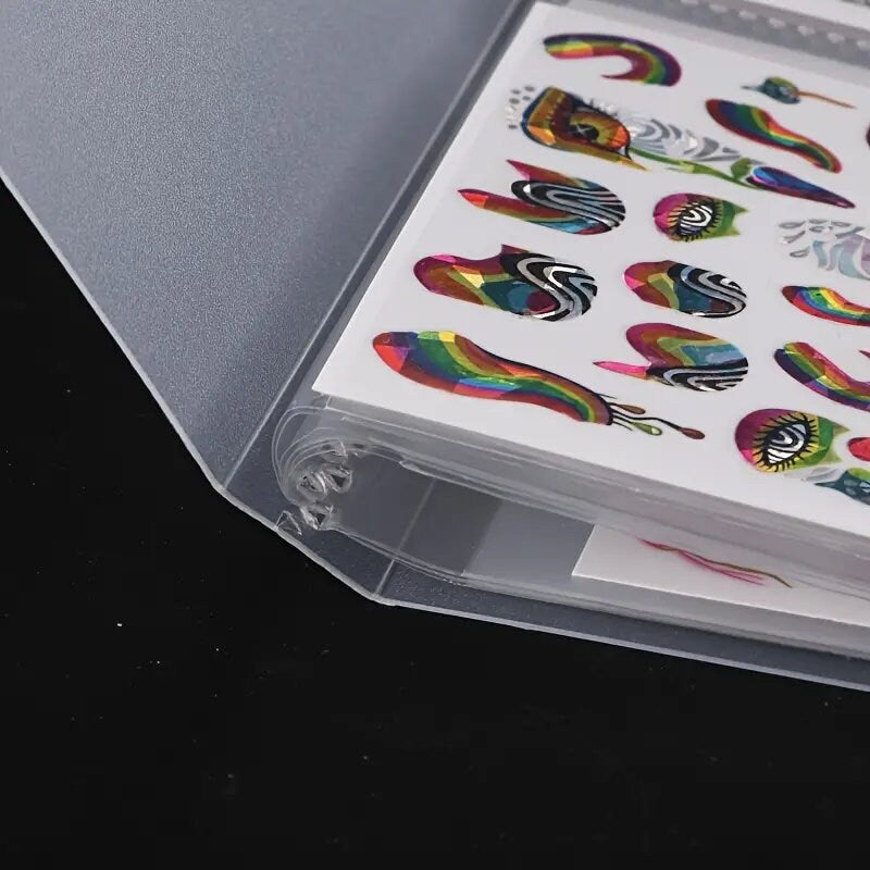 Nail Art Sticker Storage Book Display Collecting Album | Nail Art Decals Storage Book Manicure Designer Tools