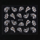 30 Sheets Nail Art Stickers,Self-Adhesive Nail Decals | 3D Blossom Flower Art Design For DIY Nails