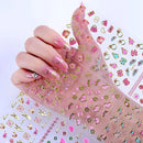 Nail Art Stickers | 30 Sheets Self-Adhesive Nail Decals With Patterns Art Design For DIY Nails Design Manicure Decoration Accessories Decals